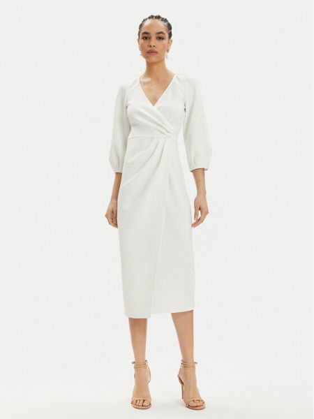 Коктейлна рокля Nissa бяло