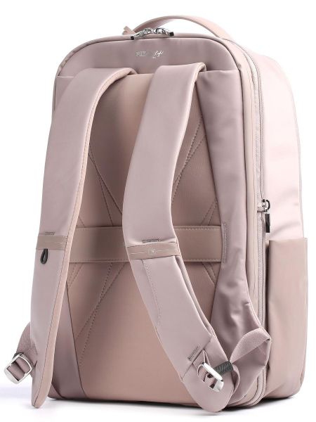 Кожаный рюкзак для ноутбука из искусственной кожи Samsonite розовый