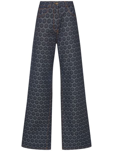 Høy midje jeans Etro blå