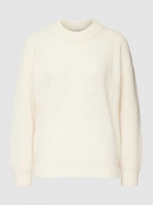Dzianinowy sweter oversize Gant biały