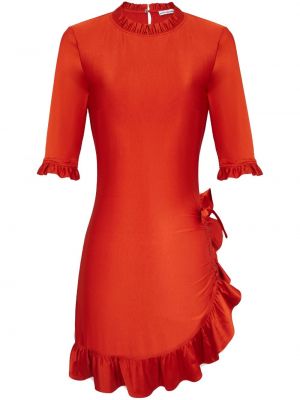 Ασύμμετρη φόρεμα Rabanne κόκκινο