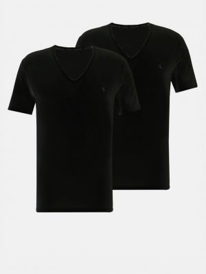 Polo majica Calvin Klein crna