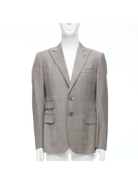 Długa kurtka wełniana retro Gucci Vintage
