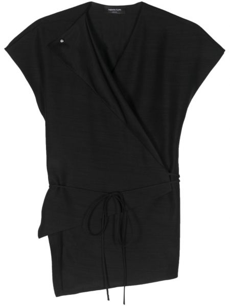 Асиметрична блуза Fabiana Filippi черно