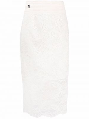 Falda de tubo ajustada de encaje Philipp Plein