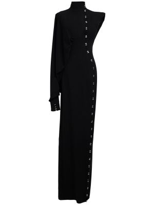 Βαμβακερή μάξι φόρεμα Mithridate μαύρο