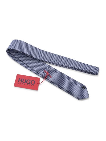 Corbata de seda Hugo Boss azul