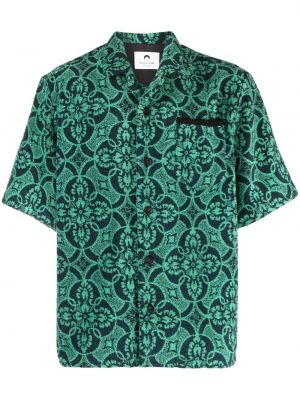 Риза с принт Marine Serre зелено