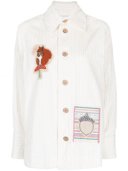 Camisa de algodón Mira Mikati blanco