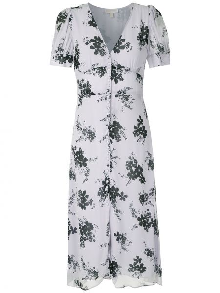 Midi obleka s cvetličnim vzorcem s potiskom Michael Michael Kors