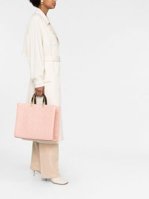 Shopper kabelka Fendi růžová