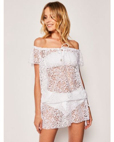 Banana Moon Strand ruha James Seetrough P4N10 Fehér Regular Fit