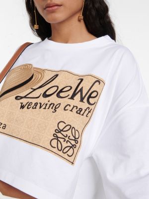 Tričko s potiskem Loewe bílé