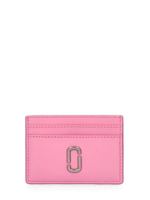Kožená peňaženka Marc Jacobs ružová