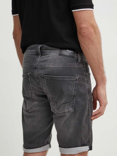 Slim fit farmer rövidnadrág Pepe Jeans szürke