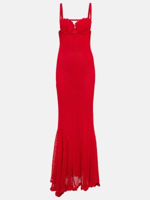 Dlouhé šaty Blumarine červená