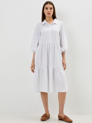 Платье-рубашка Vivostyle белое