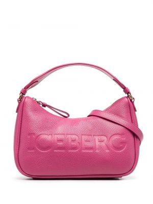 Lær shoppingbag Iceberg rosa