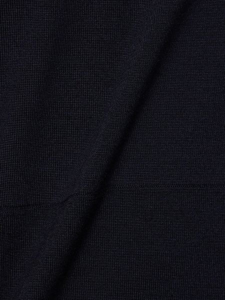 Chemise en laine à capuche Lardini bleu