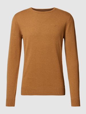Dzianinowy sweter Tom Tailor brązowy