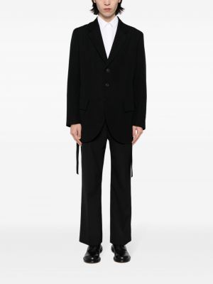 Blazer mit plisseefalten Yohji Yamamoto schwarz