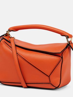 Кожаная сумка Loewe, оранжевая