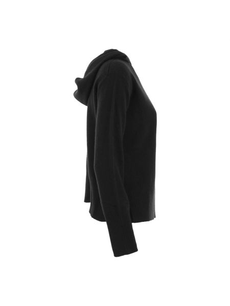 Sudadera con capucha de cachemir de tela jersey con estampado de cachemira Vanisé negro