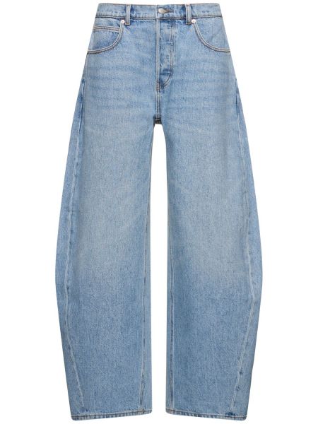 Oversized džínsy s nízkym pásom Alexander Wang modrá