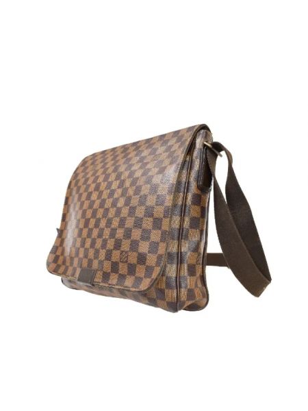 Plecak bawełniany Louis Vuitton Vintage brązowy