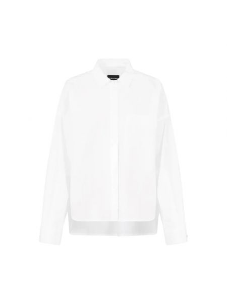 Asymmetrische hemd mit taschen Emporio Armani weiß
