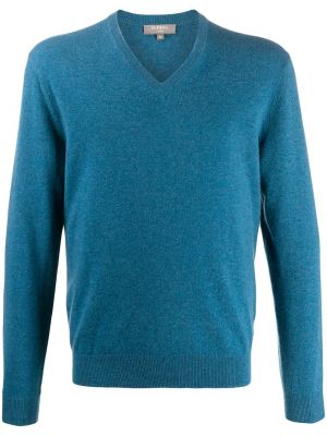 Pullover mit v-ausschnitt N.peal blau