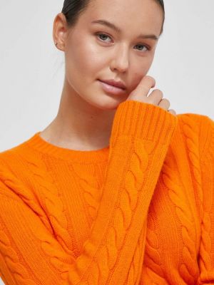 Vlněný svetr United Colors Of Benetton oranžový