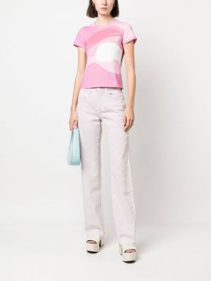 T-shirt mit print House Of Sunny pink