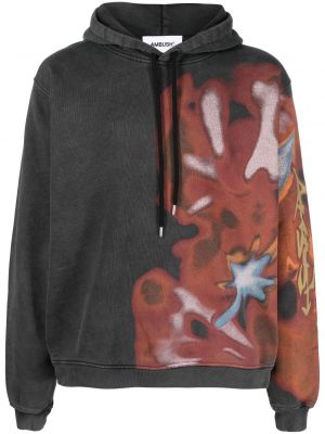 Βαμβακερός φούτερ με κουκούλα με σχέδιο Ambush μαύρο
