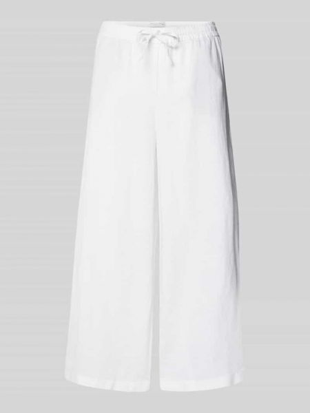 Lniane spodnie Christian Berg Woman białe