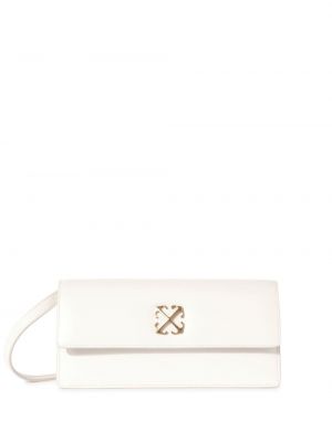 Kožená kožená kabelka Off-white
