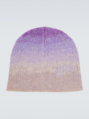 Vlnená čiapka s prechodom farieb Erl fialová