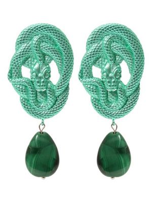 Серьги Caviar Jewellery зеленые