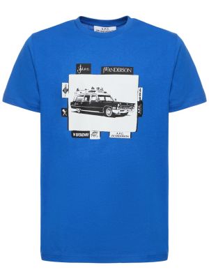 Camiseta de algodón A.p.c. azul