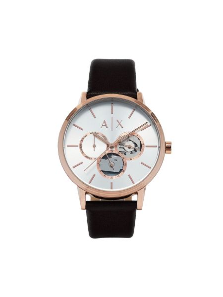 Rožinio aukso laikrodžiai Armani Exchange