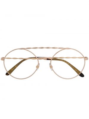 Elie Saab lunettes de vue à monture texturée - Or