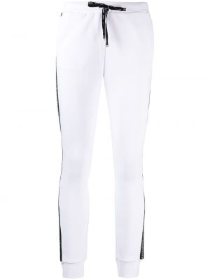 Pruhované sportovní kalhoty Liu Jo bílé
