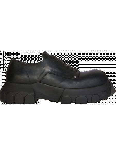 Кружевные кроссовки на шнуровке Rick Owens черные