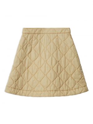 Pikowana mini spódniczka Burberry beżowa