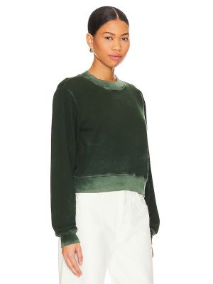 Sudadera con capucha de algodón de cuello redondo Cotton Citizen verde