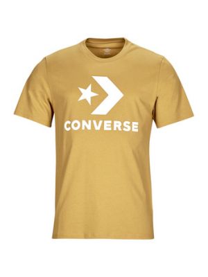 T-shirt con motivo a stelle Converse giallo