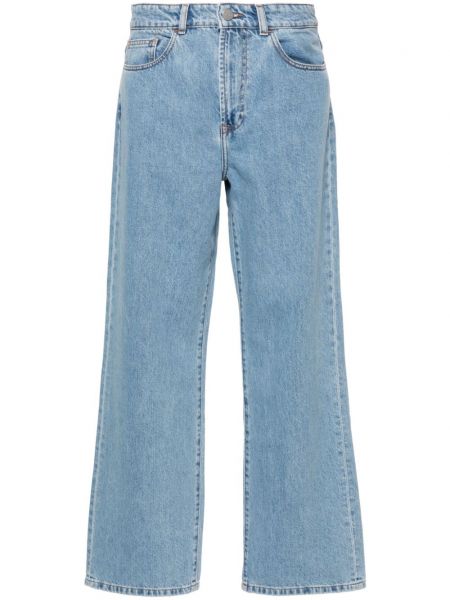Jeans taille basse large Róhe bleu