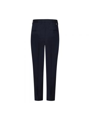 Pantalones de lana slim fit Low Brand azul