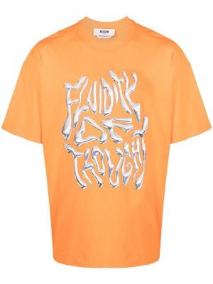 T-shirt Msgm orange