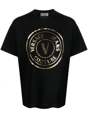 Bavlnené tričko s potlačou Versace Jeans Couture